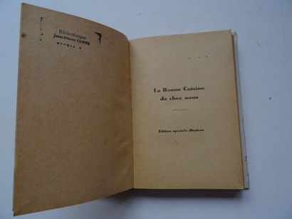 null "La bonne cuisine de chez nous", Mrs. Germaine; Ed. Editions. J. Dupuis et Cie,...