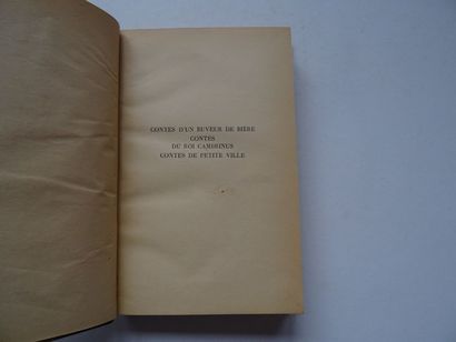  "Tales of a Beer Drinker", Charles Deulin; Ed. Mercure de France, 1943, 442 p. (cover...