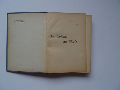  "La cuisine du siècle utile à tous ", Catherine de Bonnechère ; Ed. Magasin Bon...