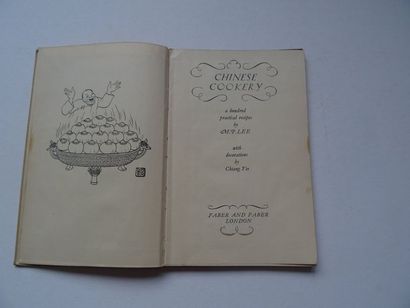 null « Chinese Cookery », M.P Lee ; Ed. Faber and Faber London, 1944, 76 p. (légères...