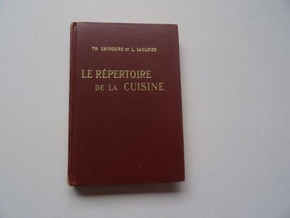 null « Le répertoire de la cuisine », Th Gringoire, L. Saulnier ; Ed. Dupont et Malgat...