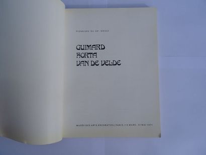 null « Pionniers du 20ième siècle : Guimard, Horta, Van de Velde » [catalogue d’exposition]...
