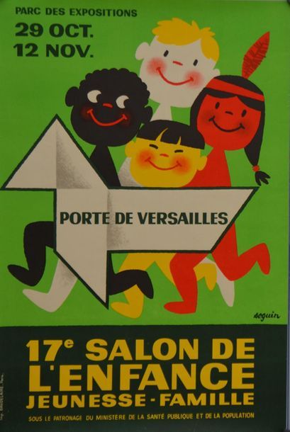 SEGUIN Roger 17th Salon de l'Enfance Jeunesse - Family. Parc des Expositions. Porte...