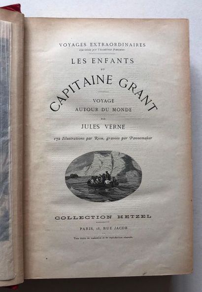 Jules VERNE Les Enfants du capitaine Grant. 

Illustrations de Riou. Paris, Collection...