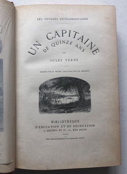 Jules VERNE Un Capitaine de quinze ans. 

Illustrations de Henri Meyer. Paris, Collection...
