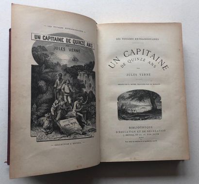 Jules VERNE Un Capitaine de quinze ans.

Paris, Bibliothèque d'Education et de Récréation...