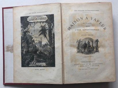 Jules VERNE La Maison à vapeur. Voyage à travers l'Inde Septentrionale.

Paris, Bibliothèque...