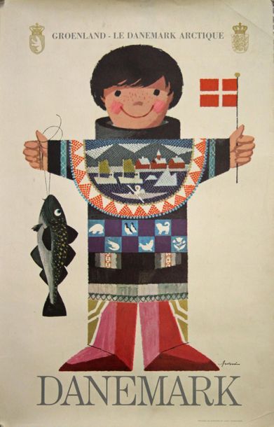 ANTONI Ib Denmark. Circa 1960. Offset poster. Printed in Denmark Loy Vang Rasmussen....