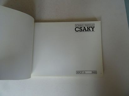 null « Csaky » [monographie], Donald Karshan ; Ed. Depot 15, 1973, 112 p. (couverture...