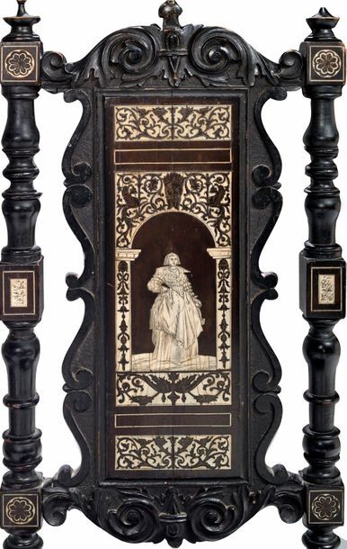 Attribué à Ferdinando POGLIANI (1832-1899) 
*Important studio furniture in molded...