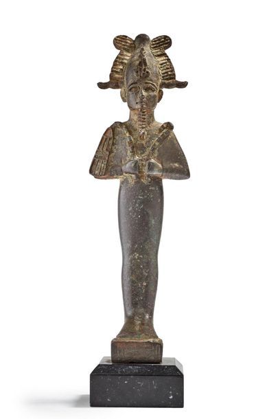null Statuette d'Osiris
Statuette votive représentant le dieu Osiris, debout, momiforme,...