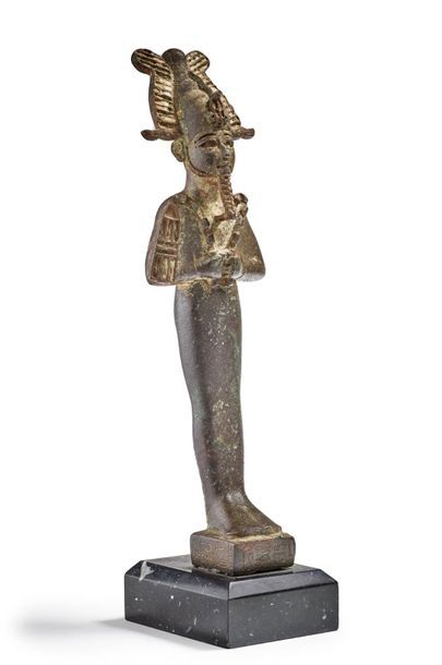 null Statuette d'Osiris
Statuette votive représentant le dieu Osiris, debout, momiforme,...