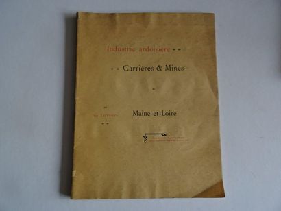 null « Carrières et mines de Maine et Loire », G. Larivière ; Ed. Extrait du volume :...