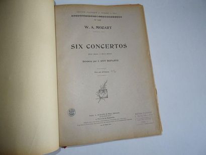 null « Concertos de piano » Mozart, J. Guy Ropartz ; Ed. A. Durand et fils éditeur...