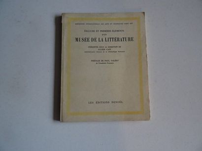 null « Ebauche et premiers éléments d’un musée de la littérature » [catalogue d’exposition]...