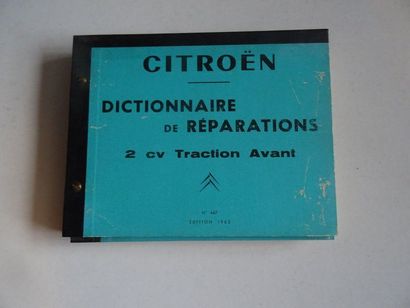 null « Dictionnaire de réparation 2cv traction avant », Œuvre collective sous la...