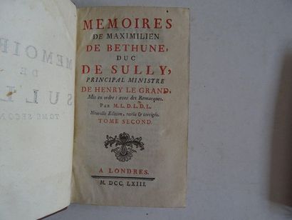 null « Mémoire de Sully » [tome 1, 2, 6 et 8], Maximilien de Béthune, Duc de Sully ;...