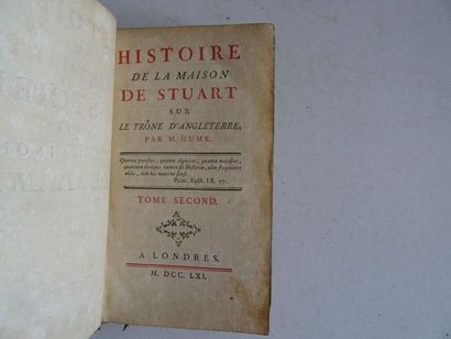 null « Histoire de la maison des Stuart » [tomes II, III, V, VI], M. Hume ; Ed. A...