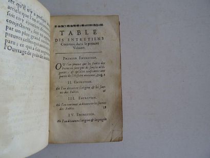 null « Explication historique des fable » [tome 1], Abbé Banier ; Ed. François Le...
