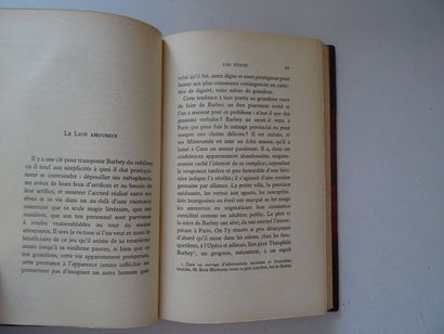 null « Barbey d’Aurevilly : Amoureux et dupes », René-Louis Doyon ; Ed. R.-A Corréa,...