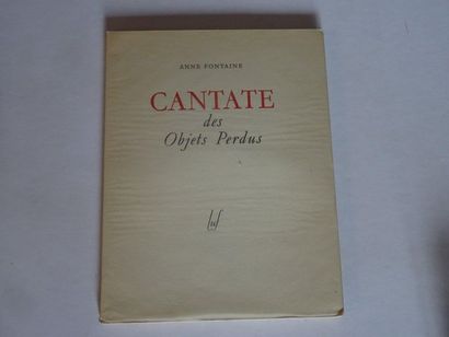 null « Cantates des objets perdus », Anne Fontaine ; Ed. Librairie de l’université...