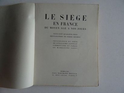 null « Le siège en France du Moyen-Age à nos jours », [ouvrage réalisée à la suite...