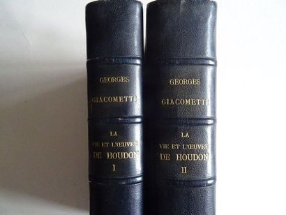 null « La vie et l’œuvre de Houdon » [tome I et II], Georges Giacommetti ; Ed. A....