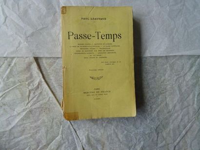 null « Passe-temps », Paul Léautaud ; Ed. Mercure de France, 1929, 270 p. (couverture...