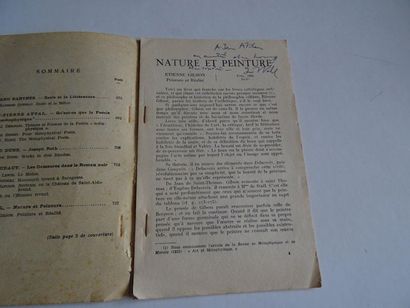 null « Critique : Nature et Peinture », Jean Wahl ; Ed. Revue générale des publications...