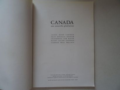 null « Canada, une nouvelle génération », [catalogue d’exposition], Œuvre collective...