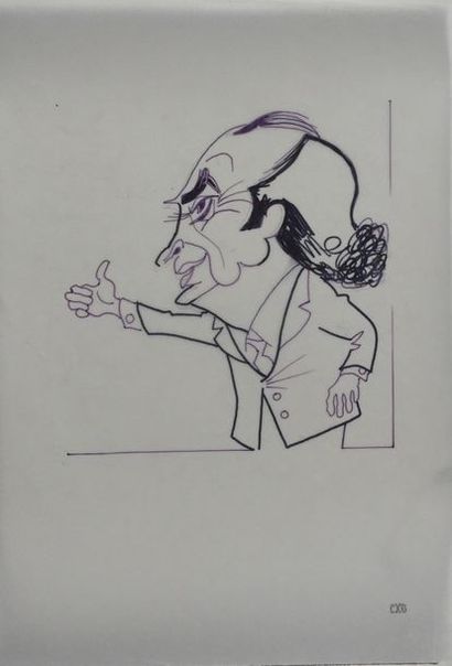 Pierre ROLLOT dit SIRO (1914-2005) Titre ? 

Grand cartonnier

30 x 21 cm