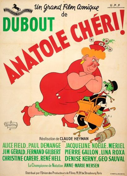 null Anatole Chéri !
Claude Heyman. 1954. DUBOUT Albert. Affiche lithographique....