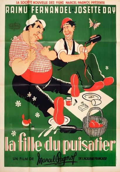 null La Fille du Puisatier
Marcel Pagnol. 1951. DUBOUT Albert. Affiche lithographique....