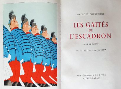COURTELINE Georges 
Les gaîtés de l'escadron. La vie de caserne. Ed. du livre Monte...