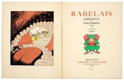RABELAIS François 
Gargantua and Pantagruel. Volume I and II. Gibert young bookshop...