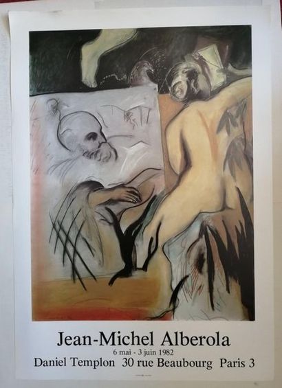 null « Jean-Michel Alberola », Galerie Daniel Templon, 1982 ; Imp. Imprimerie Royer,...