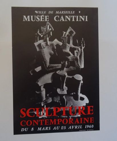 null « Sculpture contemporaine », Musée Cantini, 1960 ; Imp. Municipale, [56*39 cm],...