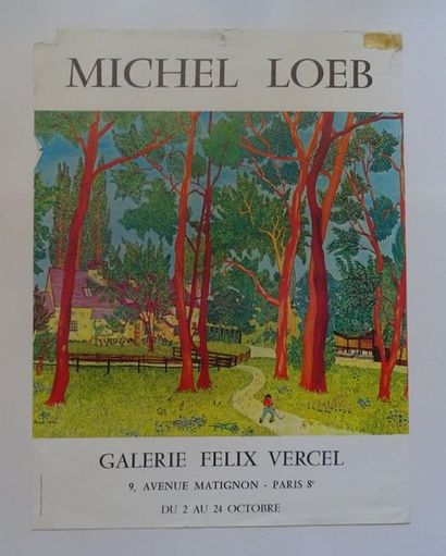 null « Michel Loeb », Galerie Félix Vercel ; Imp. Publicité Orbis, [55*48 cm], (affiche...