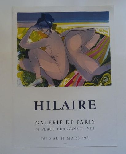null « Hilaire », Galerie de Paris, 1971 ; Imp. Mourlot, [70*51 cm] (affiche présentant...