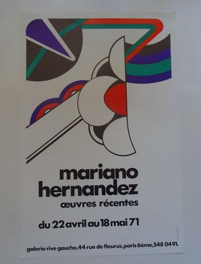 null "Mariano Hernandez: Recent Works", Galerie Rive Gauches, 1971; Imp. Tilt. S.A.R.L.,...