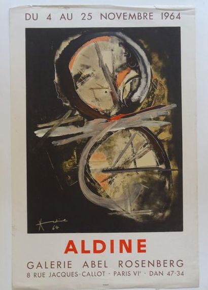 null « Aldine », Galerie Abel Rosenberg, 1964 ; Imp. Mourlot [74*48.5 cm] (affiche...