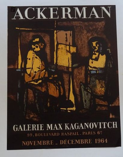 null « Ackerman », Galerie Max Kaganovitch, 1964 ; Imp. Litho Pons, [63.5*49.5 cm],...