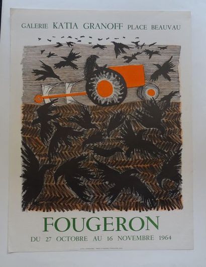 null « Fougeron », Galerie Katia Granoff, 1964 ; Imp. Ravel, Lithographe / Fequet...