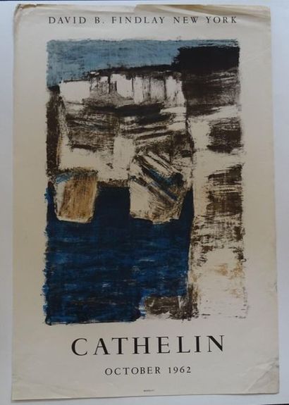 null « Cathelin », David B. Findlay, New York, 1962 ; Imp. Mourlot [76*51 cm] (affiche...