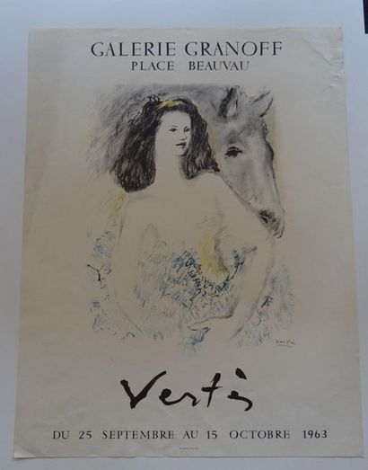null « Vertès », Galerie Granoff, 1963 ; Imp. Moderne du Lion [64.5*49.5 cm], (affiche...