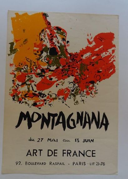 null « Montagnana », Art de France, [64*45 cm], (affiche insolée présentant de légères...