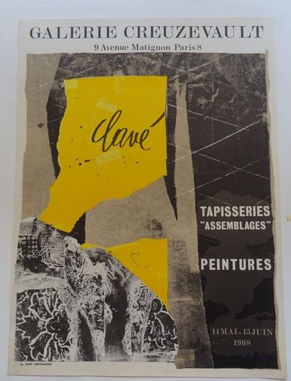 null « Clavé : Tapisseries, assemblages, peintures », Galerie Creuzevault, 1968 ;...