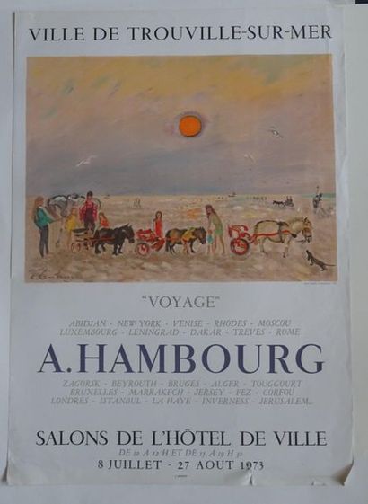 null "« A. Hambourg : Voyage ", Salon de l'hôtel de ville de Trouville-sur-Mer, 1973...