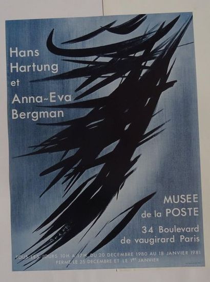 null "Hans Hartung and Anna-Eva Bergman", Postal Museum, 1981; Imp. Moderne du Lion,...
