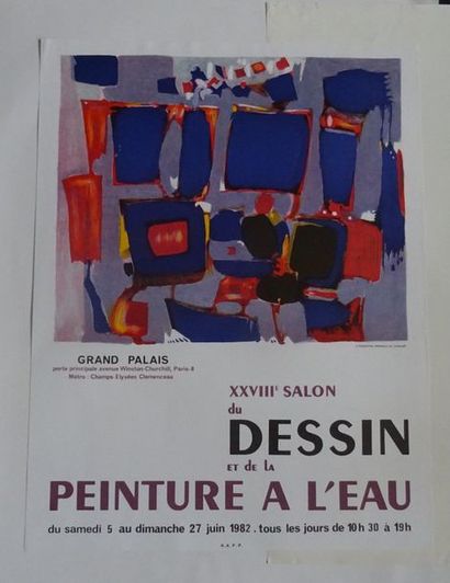 null "XXVIII ième salon du dessin et de la peinture à l'eau", Grand Palais, 1982;...